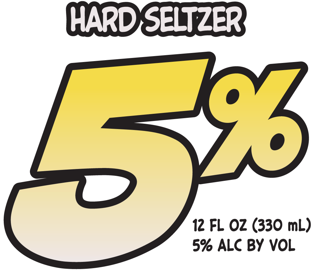 5% Alcohol Seltzer by volume