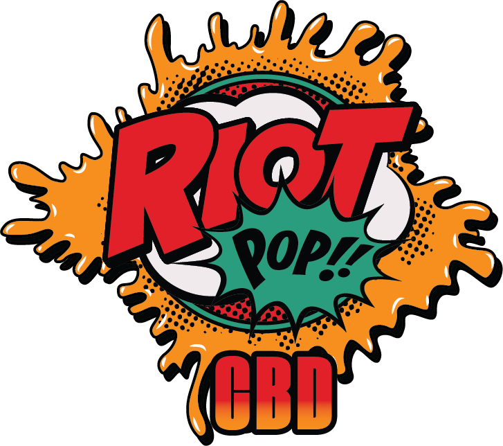 Riot Pop CBD Blood Orange Logo