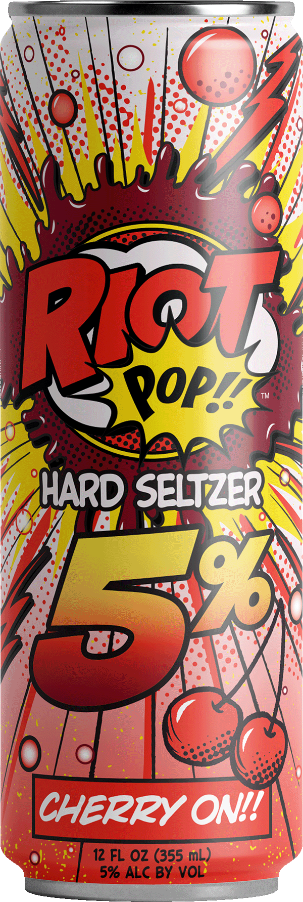 Riot Pop!! Cherry On! Seltzer - 5%