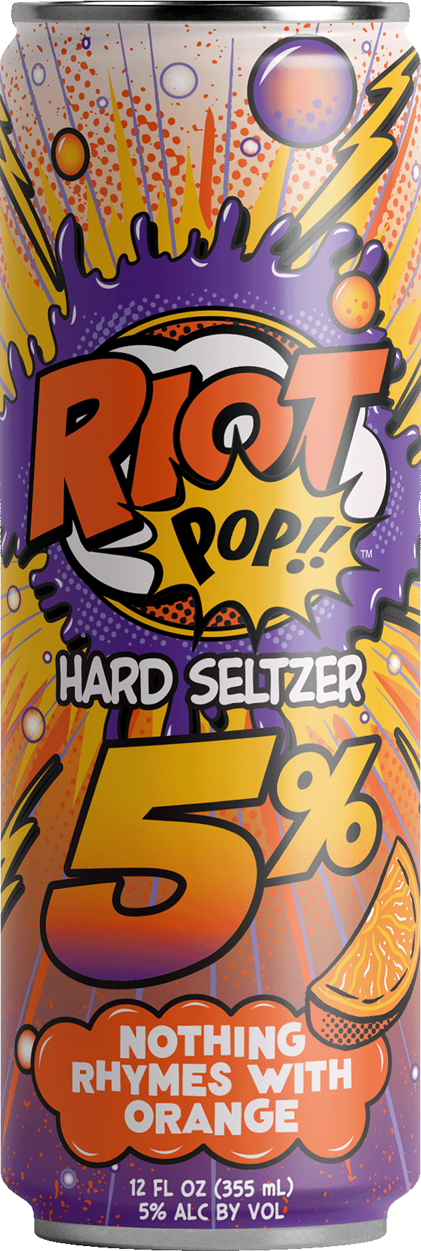 Riot Pop Blood Orange Seltzer - 5%